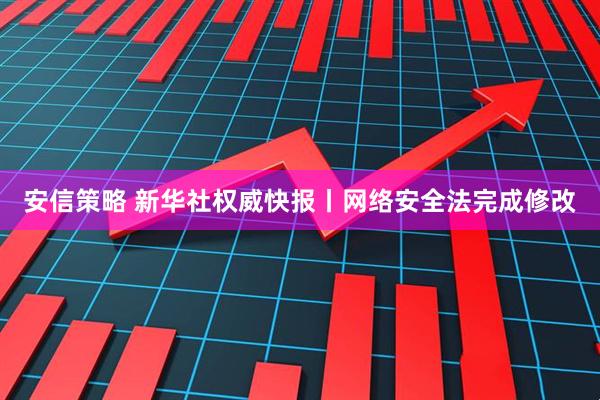 安信策略 新华社权威快报丨网络安全法完成修改