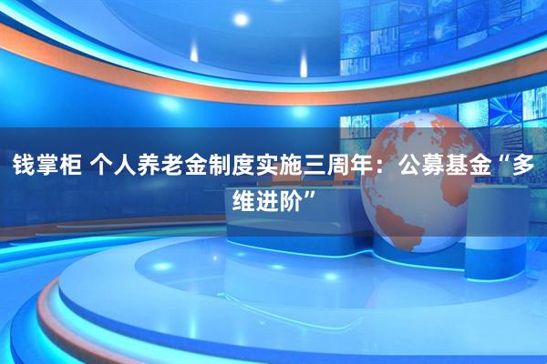 钱掌柜 个人养老金制度实施三周年：公募基金“多维进阶”