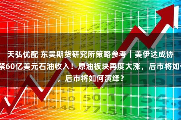 天弘优配 东吴期货研究所策略参考｜美伊达成协议：解禁60亿美元石油收入！原油板块再度大涨，后市将如何演绎？